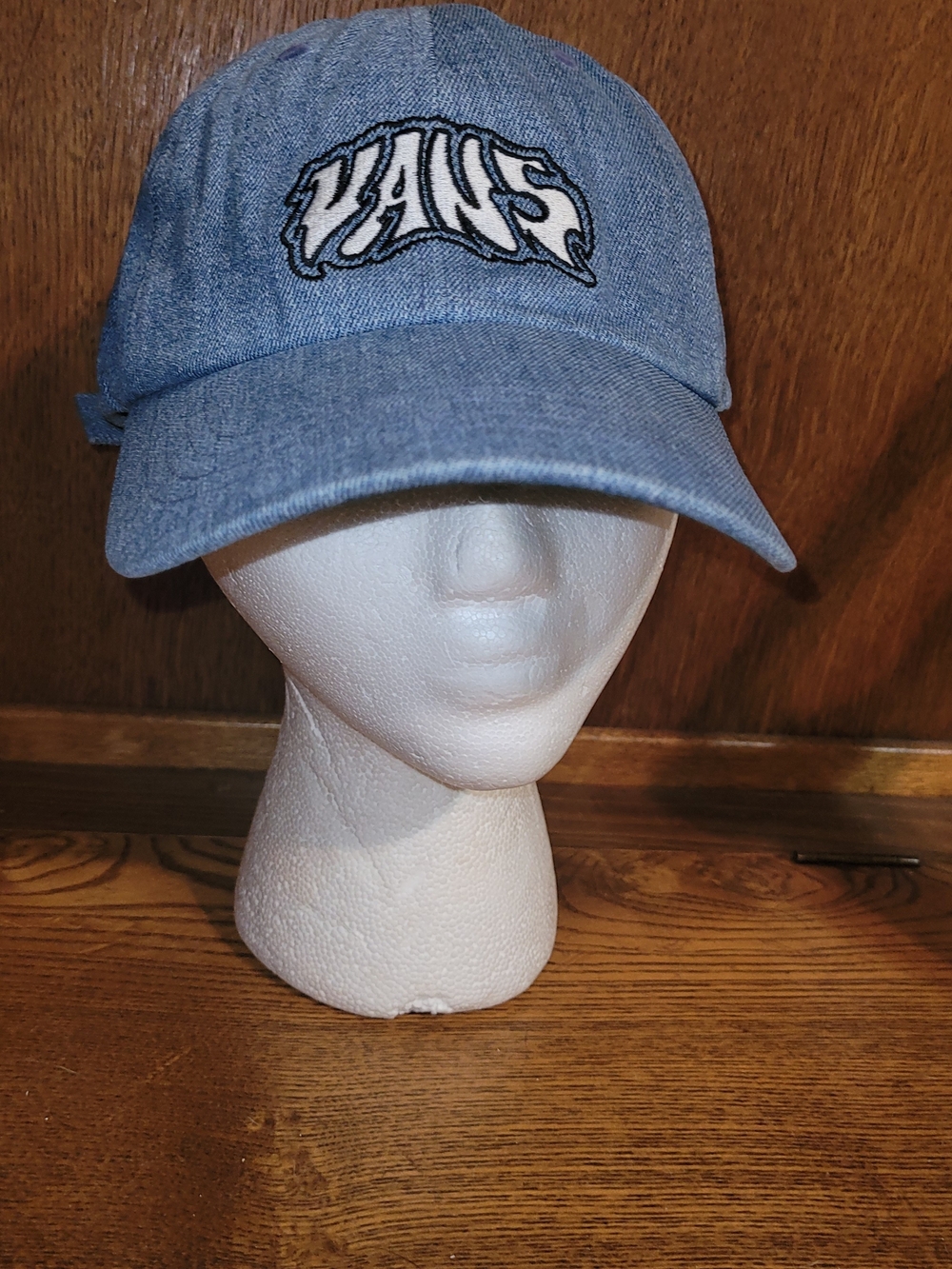 Vans Men's Blue Denim Logo Cap